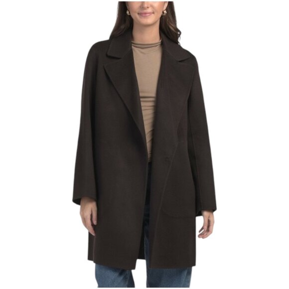 THEORY Wool Cashmere Blend Boy Coat - Picture 1 of 2